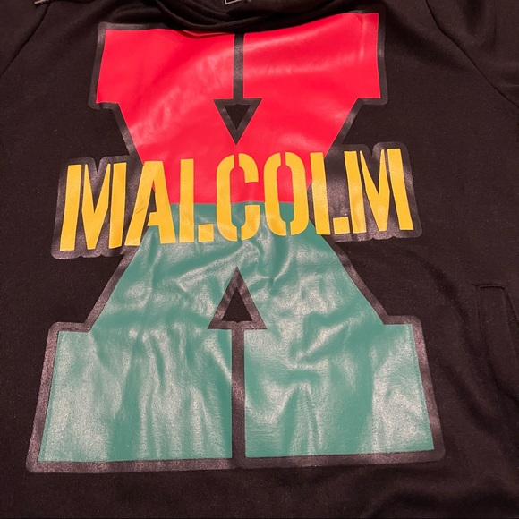 Reason, Malcolm X Hoodie With Front Print size Lg UNISEX - Picture 4 of 7